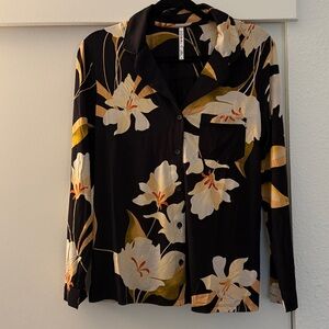 NWOT Soma cool nights button down shirt mystic blooms